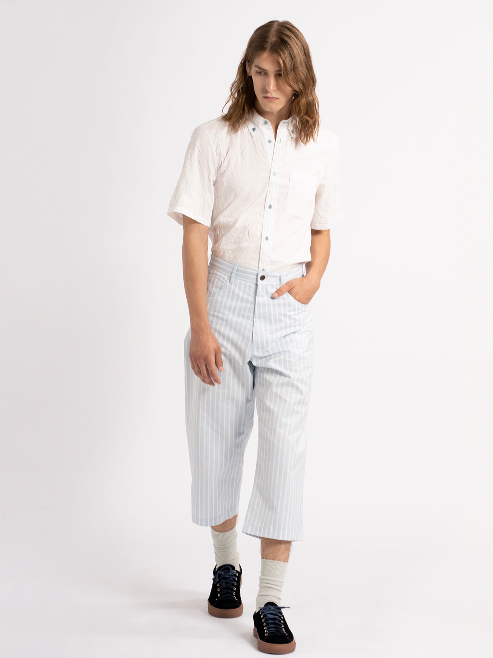 Xavier Striped Cotton Pant
