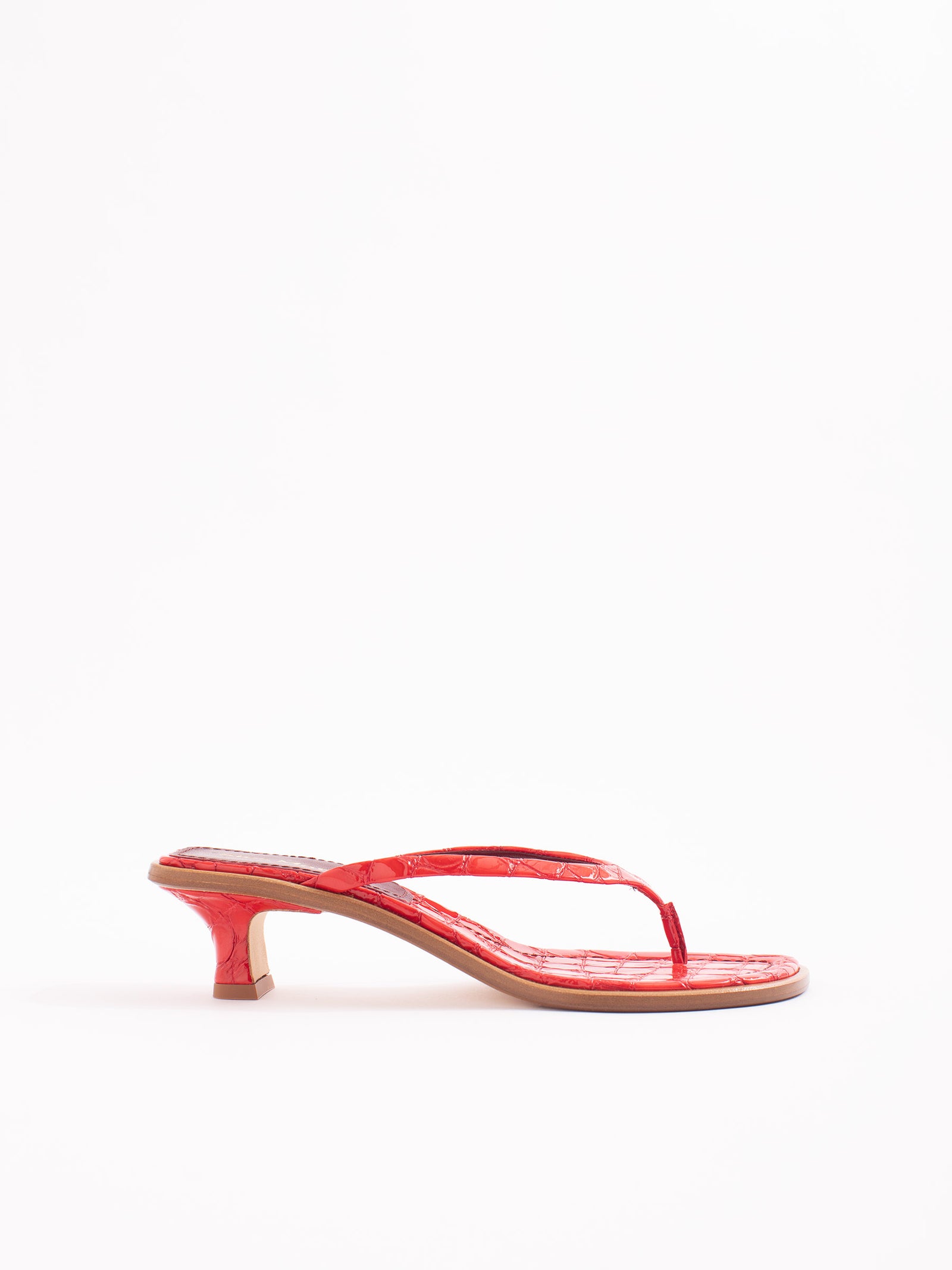 Alix Patent Croco Sandal