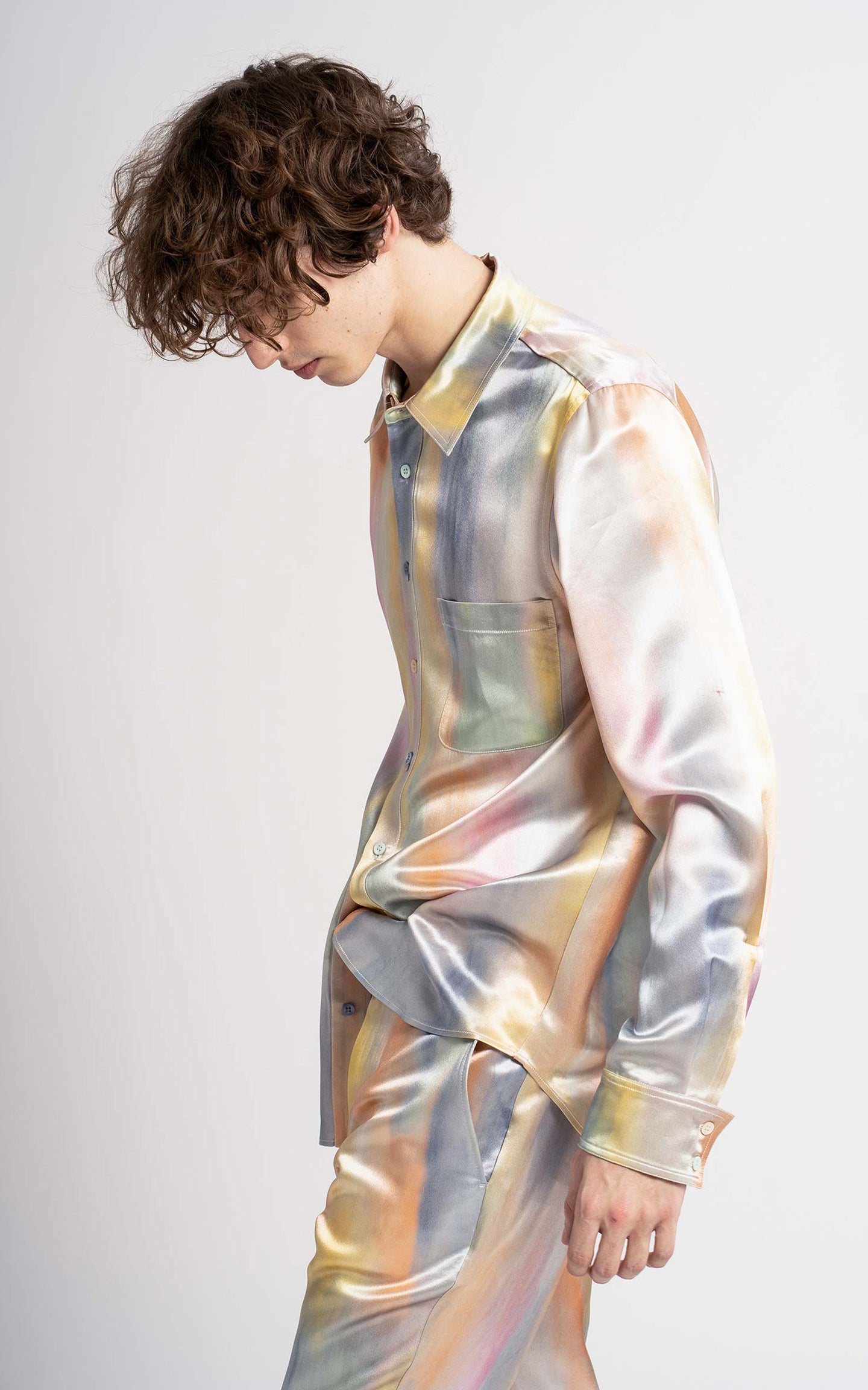 Sander Printed Satin Shirt