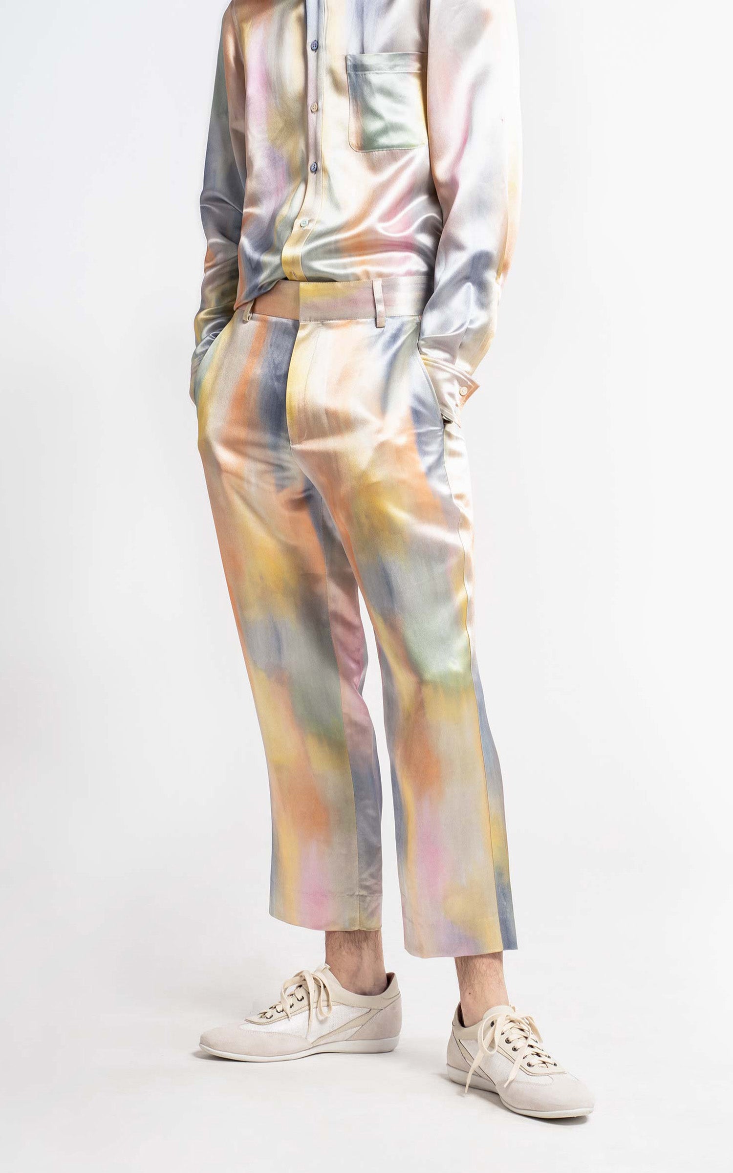 Alex Printed Satin Pant